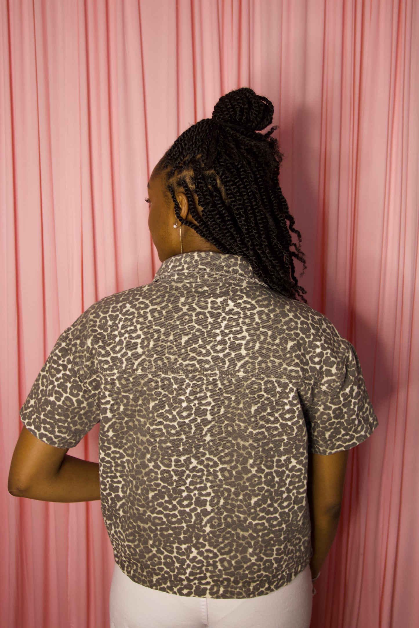 Cheetah Button Up
