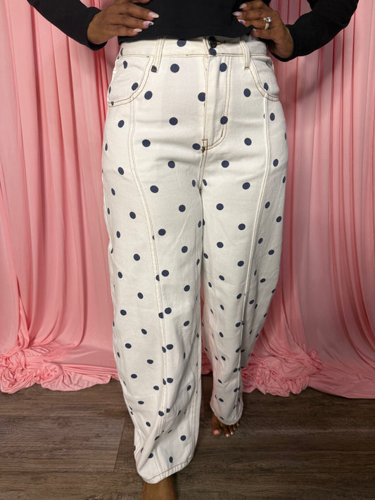 Polka Dot Jeans