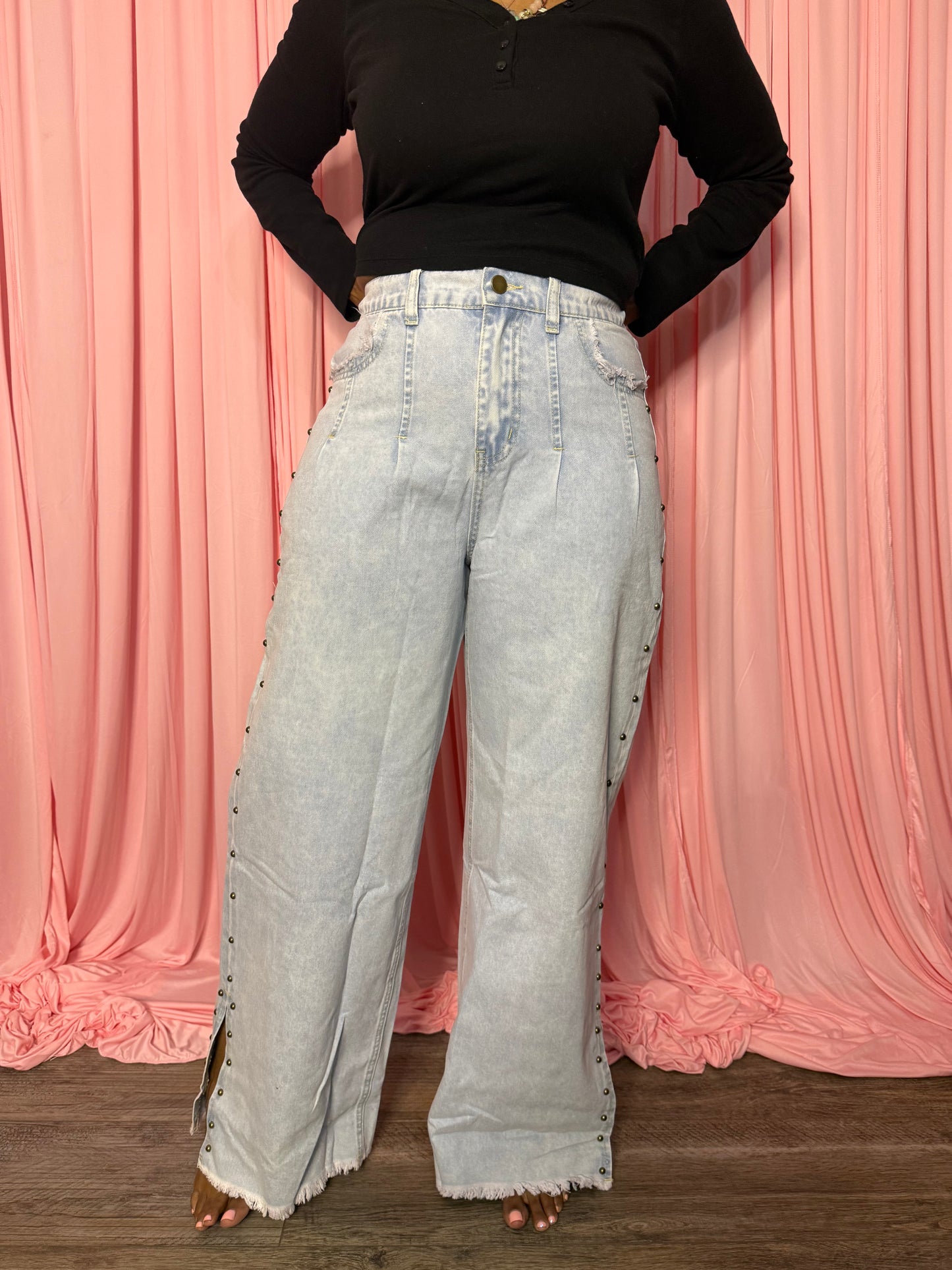 Embezzled Split Jeans